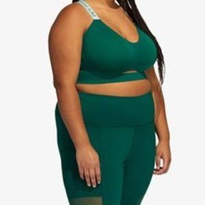 Adidas Women's Ivy park Dark Green Cutout Medium Support Bra Size 1X H42596